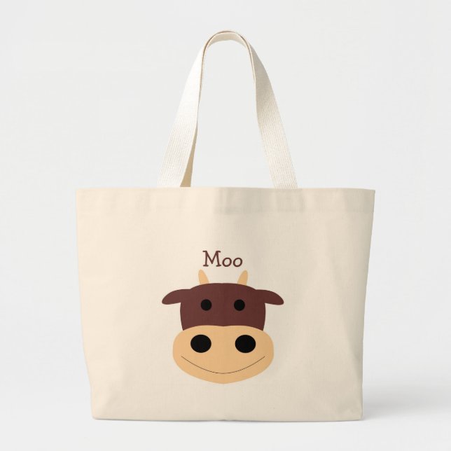 Cute little brown cow bag (Front)