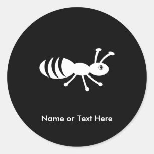 Cute Little Bug Classic Round Sticker