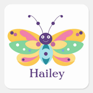 Cute little bug square sticker