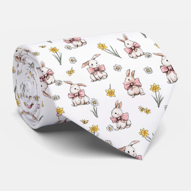Cute Little Bunnies,  Tie (Rolled)