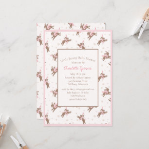 Cute Little Bunny Baby Shower Invitation