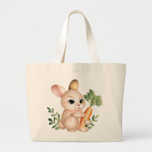 Cute Little Bunny Large Tote Bag