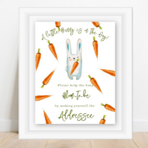 Cute little bunny - Mom to be addressee Poster