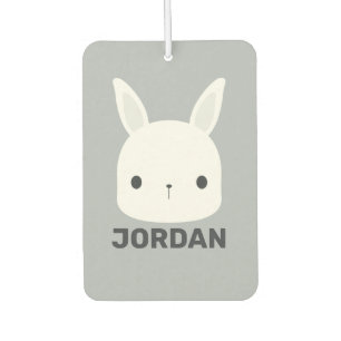 Cute Little Bunny Rabbit with Personalized Name  Air Freshener