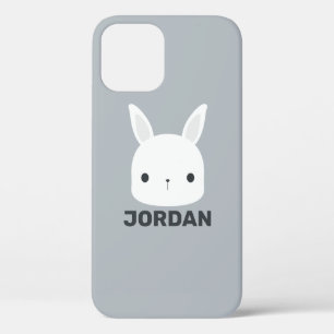 Cute Little Bunny Rabbit with Personalized Name iPhone 12 Pro Case