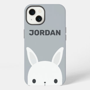 Cute Little Bunny Rabbit with Personalized Name iPhone 13 Case