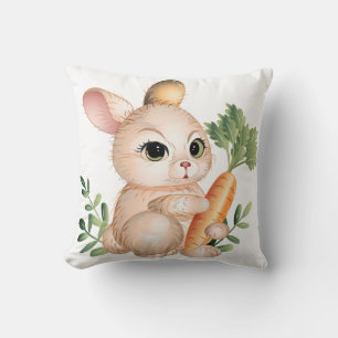 Cute Little Bunny Throw Pillow