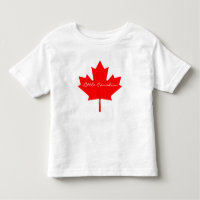 Cute Little Canadian red maple leaf Canada Toddle