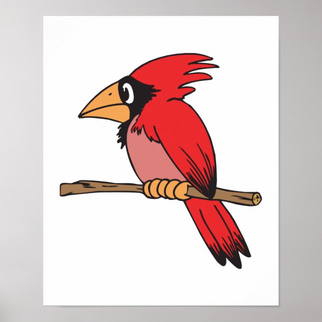 cute little cardinal poster (Front)