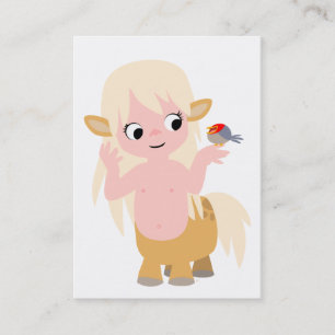 Cute Little Cartoon Centauress ACEO- Business Card