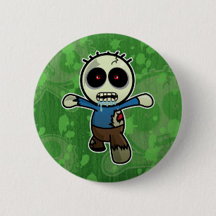 Cute Little Cartoon Zombie 2 Inch Round Button