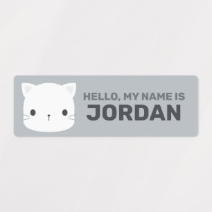 Cute Little Cat with Personalized Name
