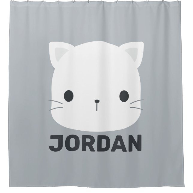 Cute Little Cat with Personalized Name (Front)