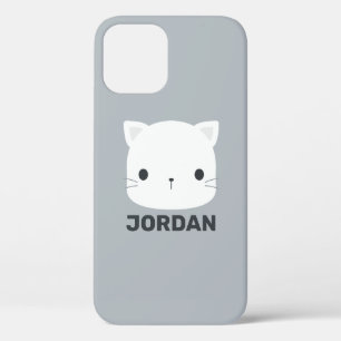 Cute Little Cat with Personalized Name iPhone 12 Pro Case