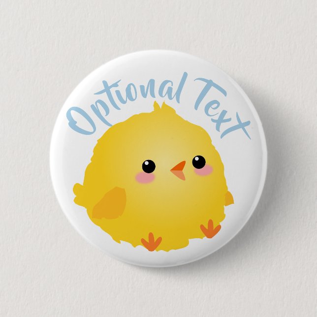 Cute Little Chick  2 Inch Round Button (Front)
