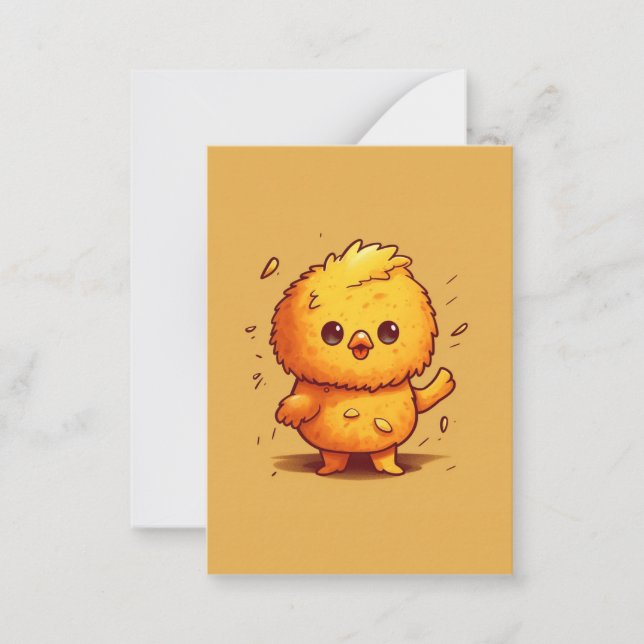 Cute little chick card (Front)