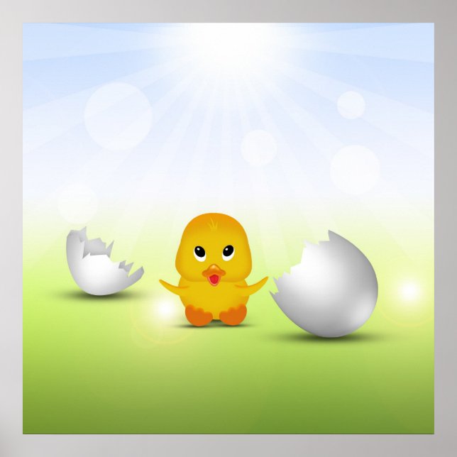 Cute Little Chick - Impression de l'affiche (Devant)