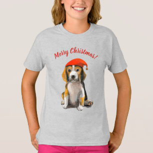 Cute Little christmas beagle T-Shirt