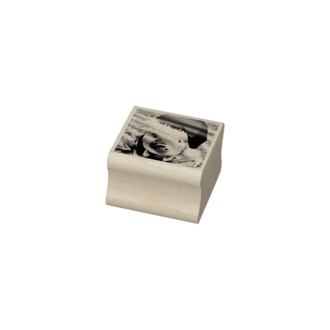 Cute Little Christmas Piglet Rubber Stamp (Stamp)