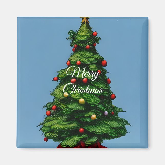 Cute Little Christmas Tree Magnet (Front)