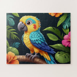 Cute Little Colorful Parrot  Jigsaw Puzzle