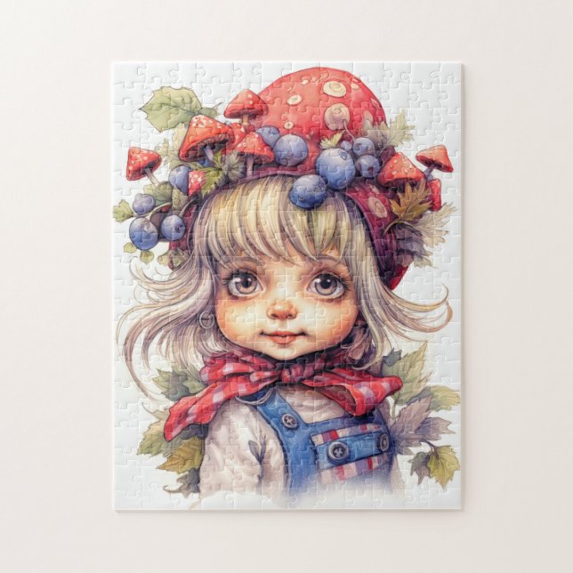 Cute Little Country Girl Jigsaw Puzzle (Vertical)