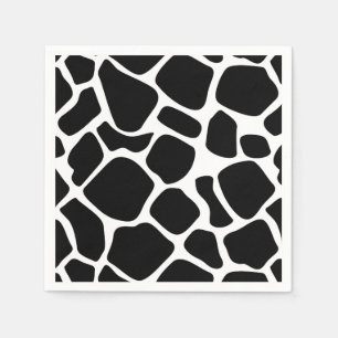 Cute Little Cow Print Baby Shower Paper Napkins