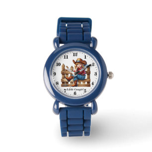Cute little cowgirl add name  watch