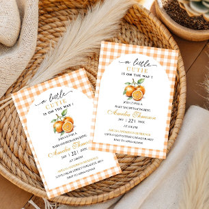 Cute Little Cutie Is On The Way Baby Shower Invitation