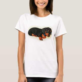 Cute Little Dachshund Design Basic T-Shirt
