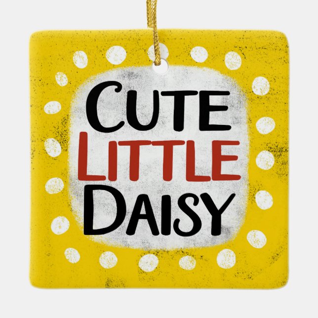 Cute Little Daisy Ornament (Front)
