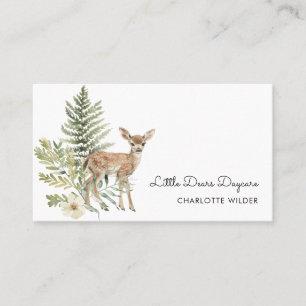 Cute Little Dear Daycare Business Card