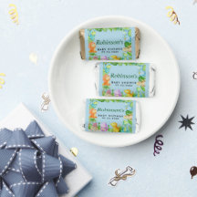 Cute Little Dino Baby Shower Candy Wrappers