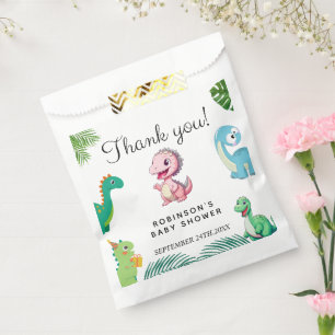 Cute Little Dino Baby Shower Favour Bag