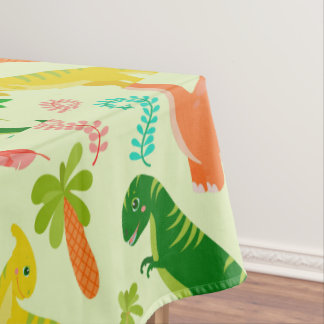 Cute Little Dino Baby Shower Tablecloth