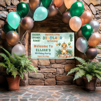 Cute Little Dinosaur Boy 1st Birthday Party