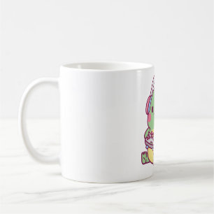 Cute Little Dinosaur Playing Video Games Coffee Mug