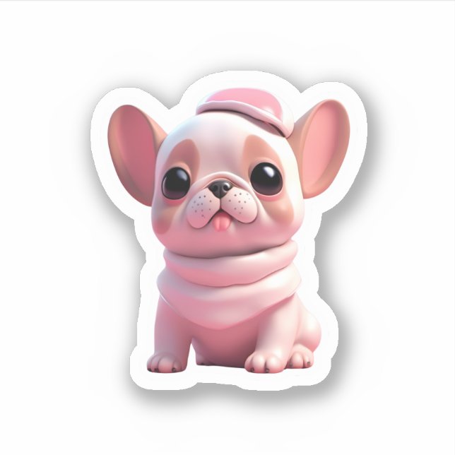 cute little dog with pink hat (Front)