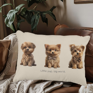 Cute Little Dogs Adorable Dog Lovers' Accent Pillow