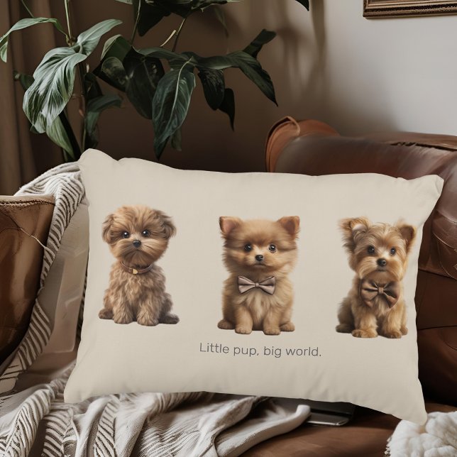 Cute Little Dogs | Adorable Dog Lovers' Accent Pillow (Creator Uploaded)