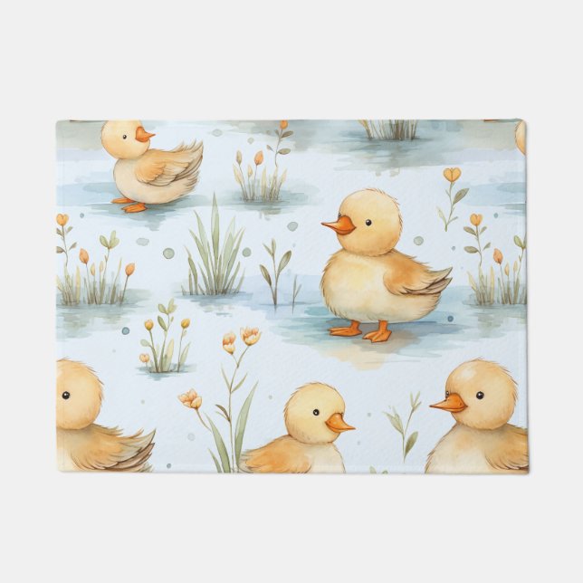 Cute Little Duckling Pattern Doormat (Front)