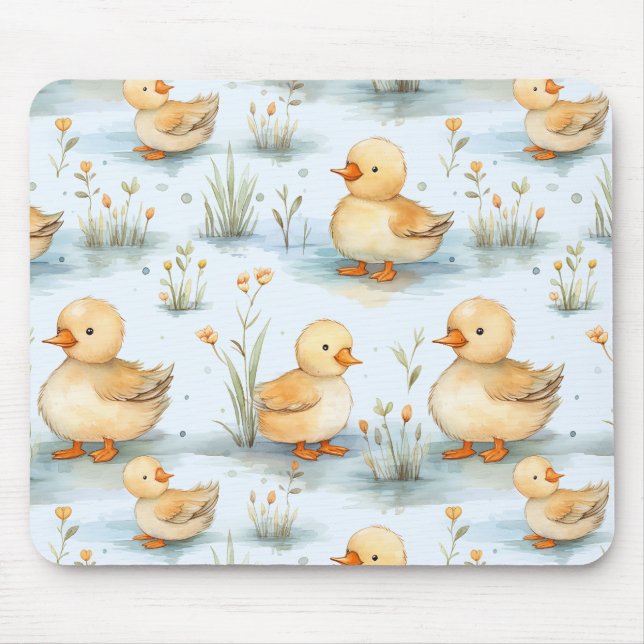 Cute Little Duckling Pattern Mouse Pad (Front)