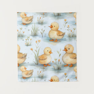 Cute Little Duckling Pattern Tapestry