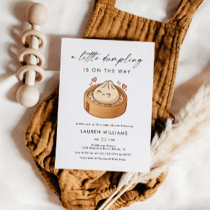Cute Little Dumpling Baby Shower Invitation