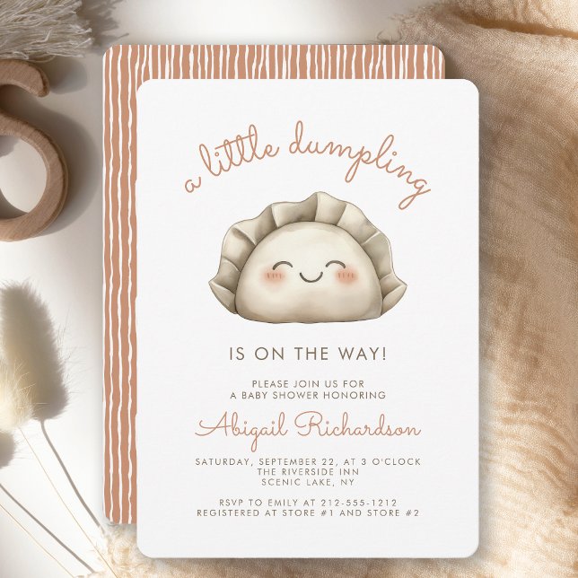 Cute Little Dumpling Baby Shower Invitation (Creator Uploaded)