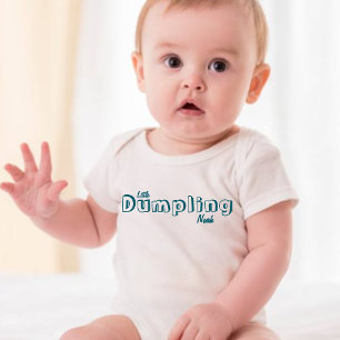 Cute Little Dumpling Customized Baby Name  Bodysuit
