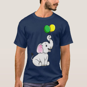 Cute little elephant with balloons T-Shirt