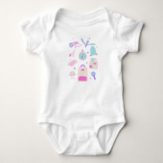 Cute little explorer baby bodysuit