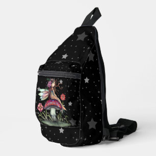 Cute Little Fairy on Mushroom Sling Bag