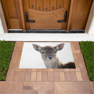 Cute little Fawn 1 #animal #art Doormat